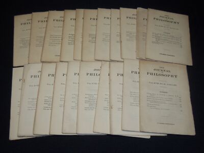1921 THE JOURNAL OF PHILOSOPHY MAGAZINE LOT OF 21 ISSUES - WR 632E