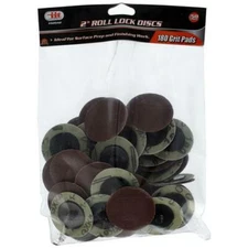 50pc 2" 180 Grit Sanding Discs Surface Prep Finishing Work Pads 82042