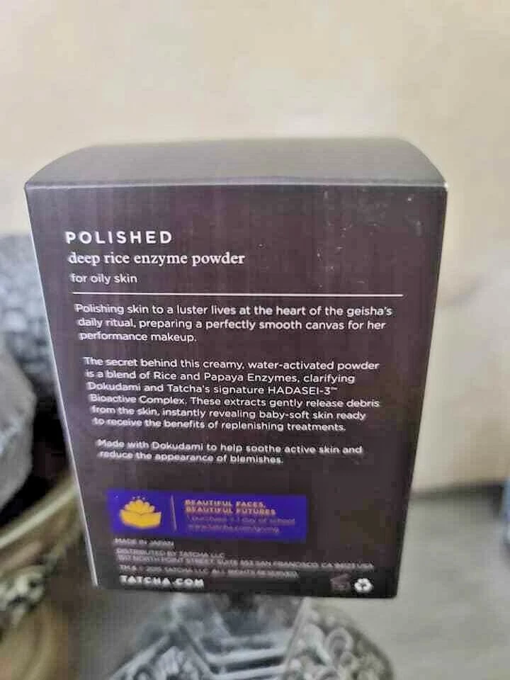 TATCHA Polished Deep Rice Enzyme Powder 2.1 oz NIB! - Image 2 of 2