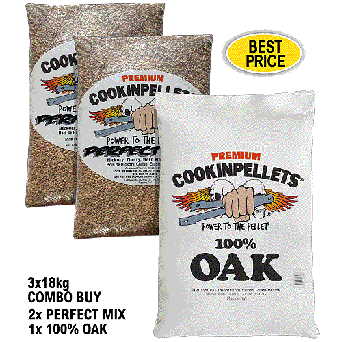 CookinPellets Perfect Mix Premium Smoker Pellets for ALL makes BBQ Smoker Grills - Foto 20 di 31