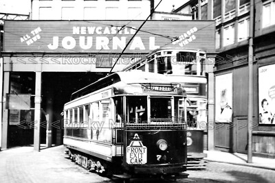 yya-54 Low Fell Straßenbahn, Gateshead Station, Grafschaft Durham. Foto
