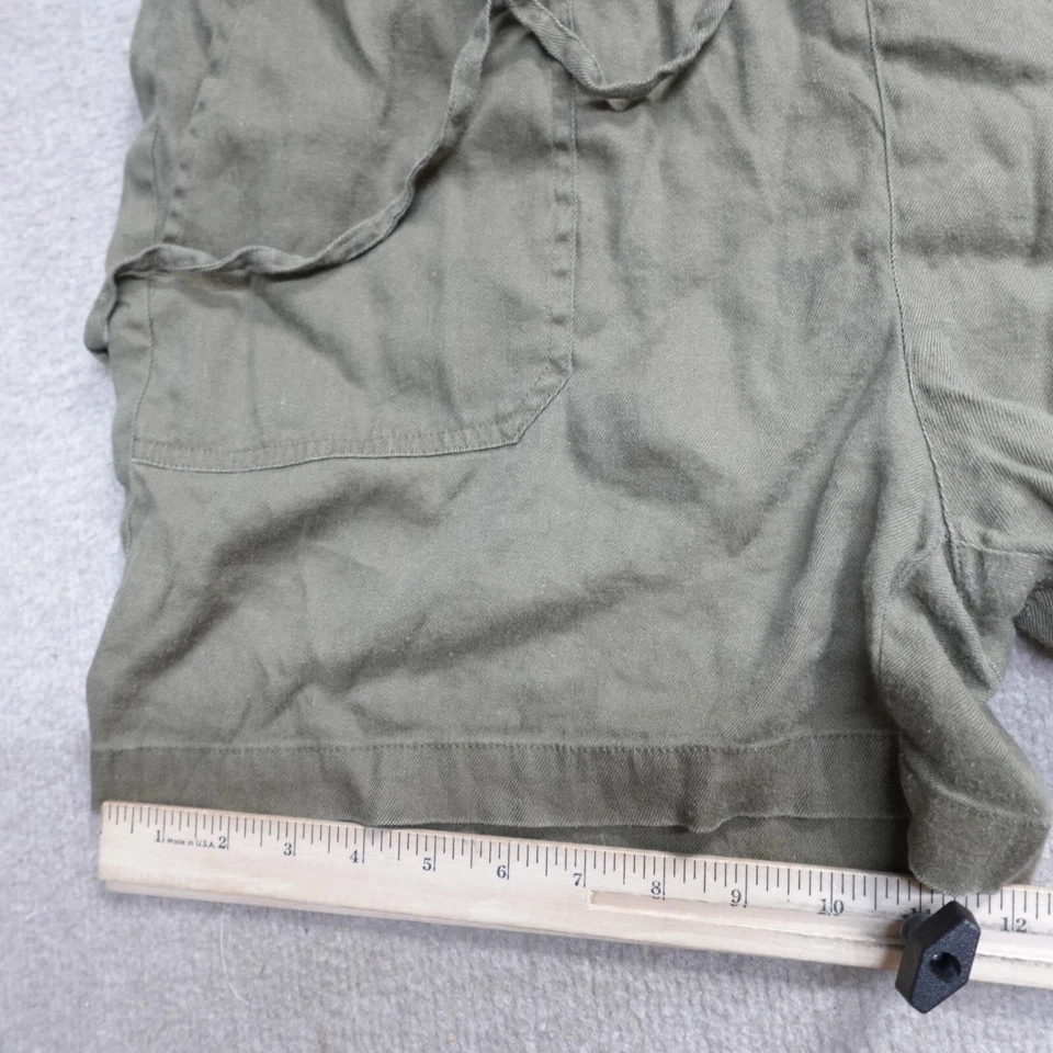 Женский комбинезон Lauren Ralph Lauren 14 цвет зеленый оливковая льняная смесь без рукавов - Изображение 3 из 4