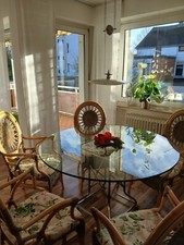 runder glasesstisch mit stühlen marktex