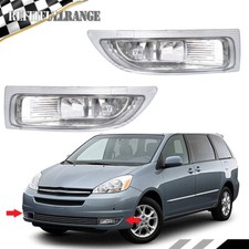 Clear Lens Fog Lights Lamps Wbulbs For 2004-2005 Toyota Sienna Leftright Side Clear Lens Fog Lights Lamps Wbulbs For 2004-2005 Toyota Sienna Leftright Side