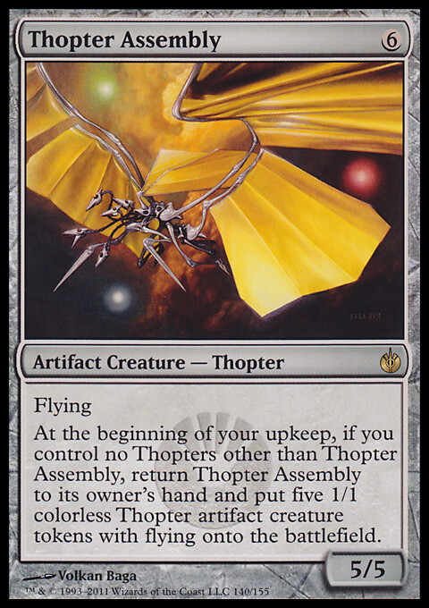 MTG Magic the Gathering Thopter Assembly (140/161) Mirrodin Besieged LP