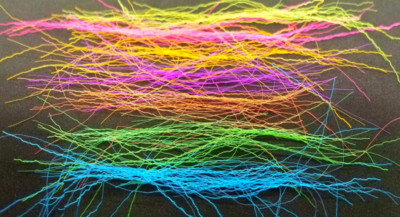 Hareline Dubbin' ELECTRIC RIPPLE ICE FIBER Fly Tying Material Pick Color