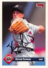 Kevin Tapani autographed baseball card (Minnesota Twins) 1993 Dornuss #443