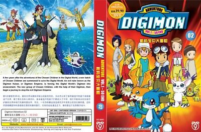 Digimon Adventure 02 (VOL.1 - 50 End) ~ All Region ~ Brand New