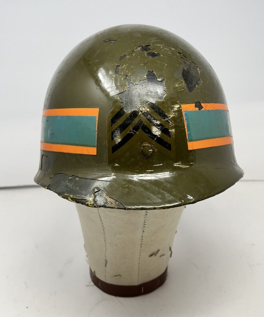 WWII Capac M1 Helmet Liner With Vietnam Era Ft Gordon Signal Corps