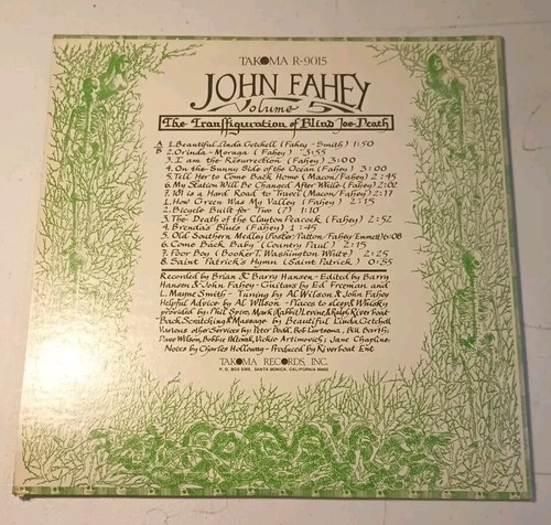 JOHN FAHEY~BLIND JOE DEATH RARE Tacoma Records LP w/BOOKLET - Picture 4 of 15
