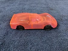 Vintage Porsche Carrera 6 Toy Race Car Transparent Pink