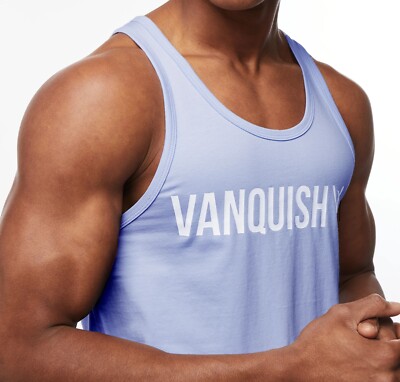 VANQUISH Fitness 'VQ Triumph Longline Logo' Muscle Tank Top
