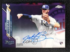 2020 Topps Chrome Rookie Purple Refractor /250 Michael Brosseau #RA-MBR Auto r0j