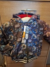 Winterjacke Gr 104 Kinder Star WARS Junge  Farbe blau Neu 
