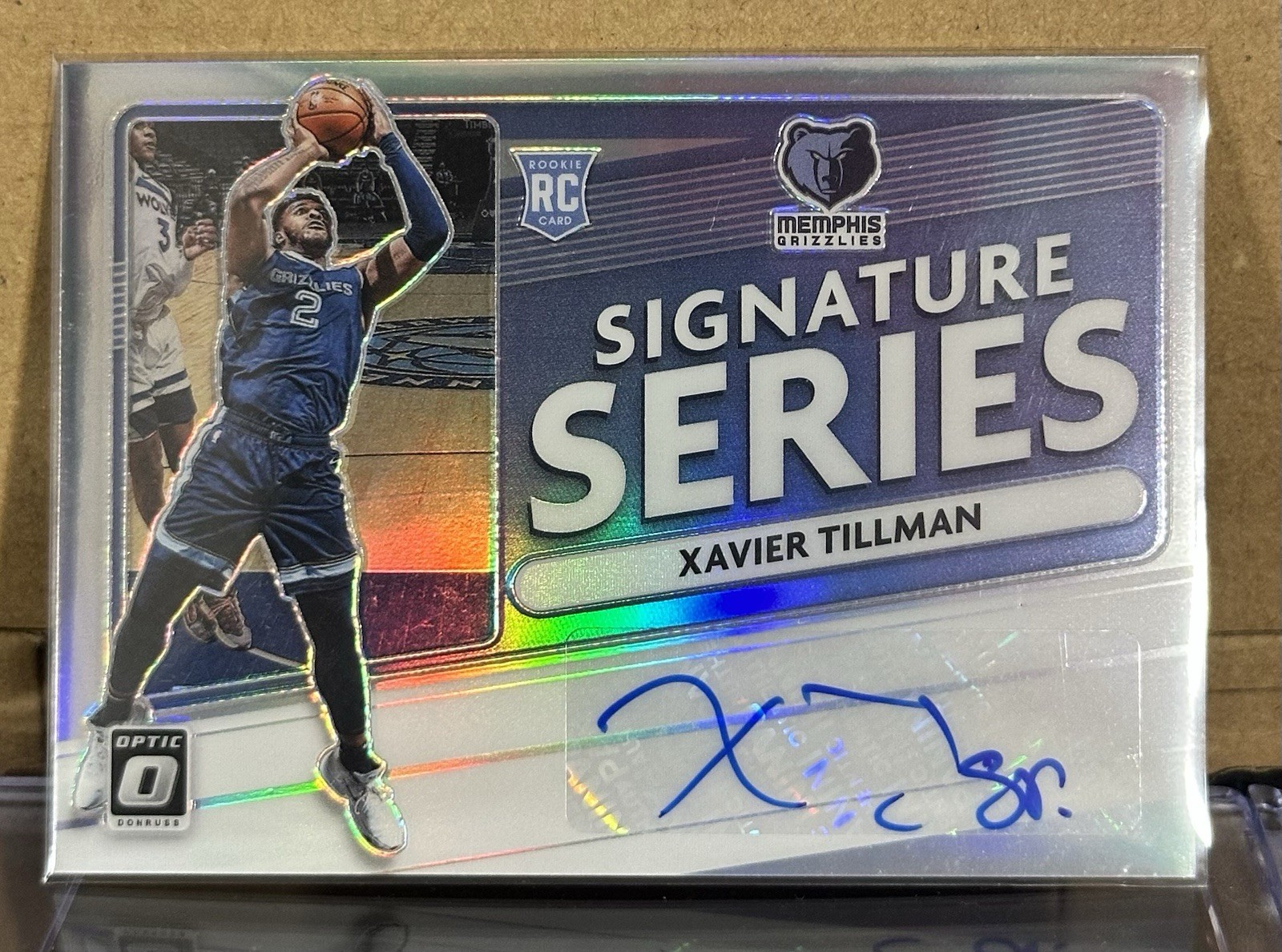 2020-21 Panini Prizm Signature Series Xavier Tillman SS-XAT Silver