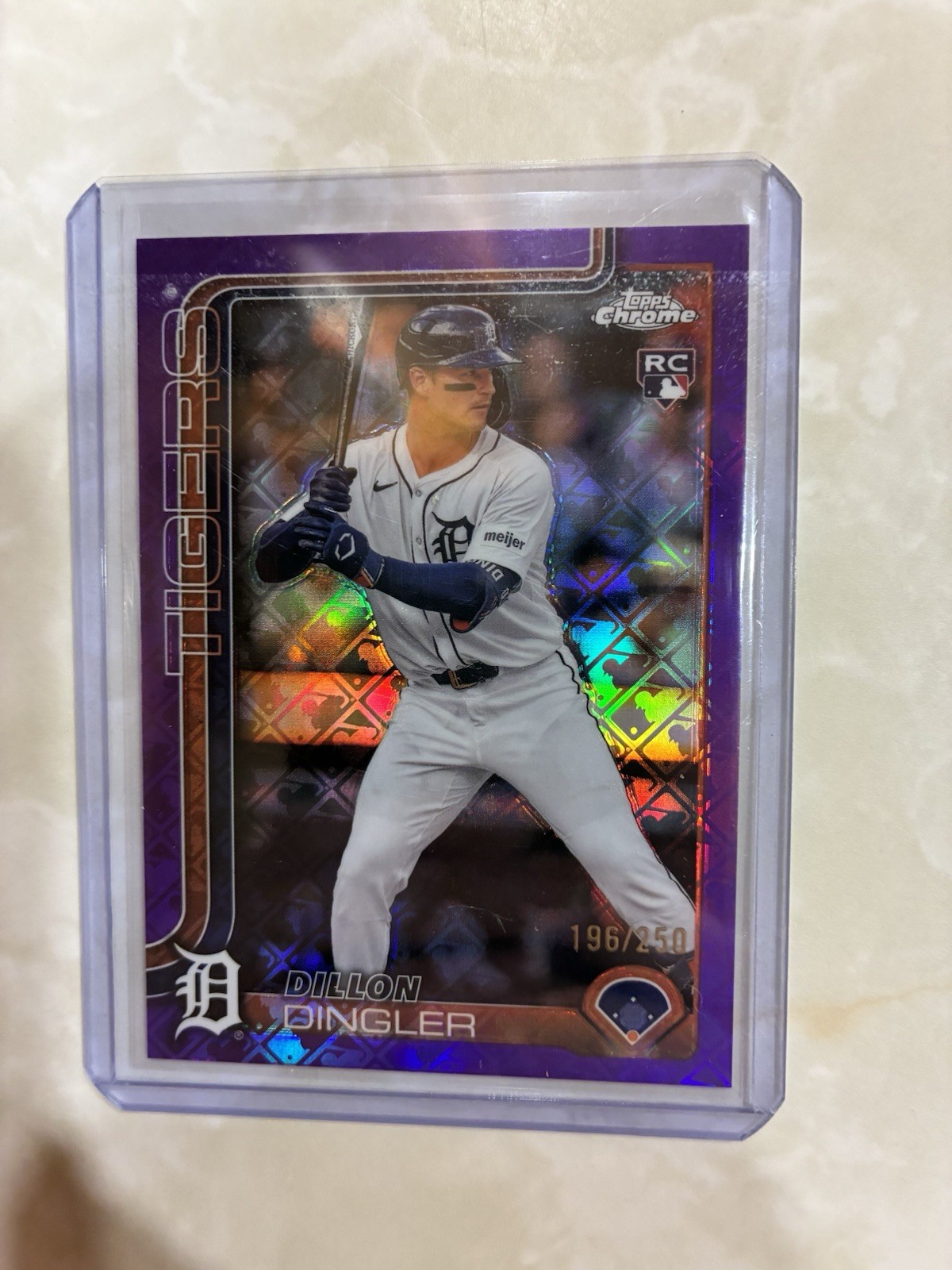 2025 Topps Chrome - Dillon Dingler #274 Purple Refractor /250 (RC)