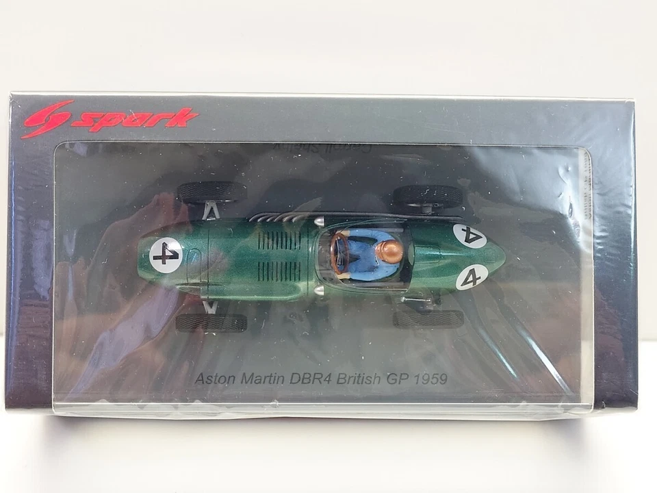 Spark Modelo 1 43 Aston Martin DBR4 GP de Gran Bretaña 1959 C. Shelby S8136 C500.12 5113 Foto 3 de 4