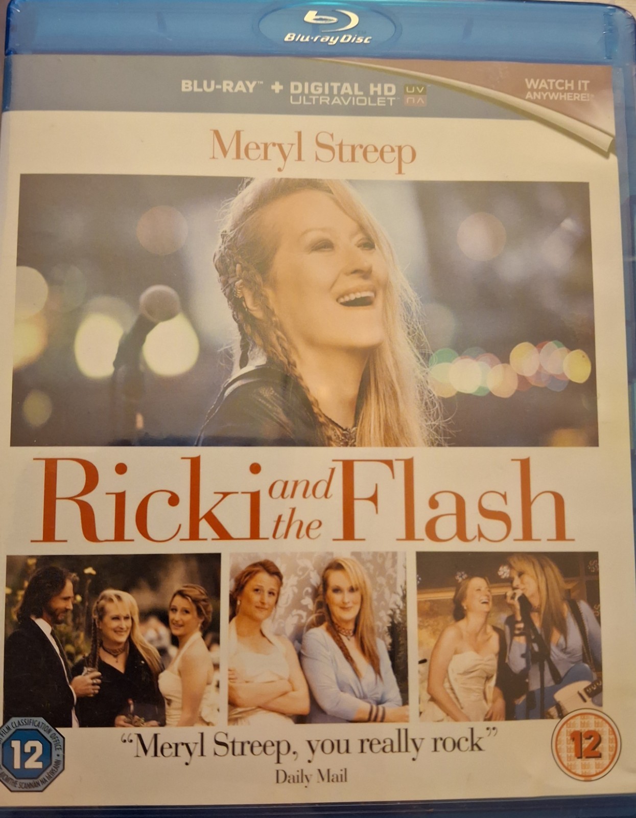 Ricki And The Flash Blu-ray Meryl Streep 2015 Certificate 12 Brand New Sealed