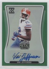 2020 Leaf Metal Draft Green Rainbow 1/10 Van Jefferson #BA-VJ1 Auto 0y5v