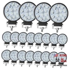 42W Led Work Lights for Truck, 4.5Inch Led Light Pods,12V 24V Round 42W-20PCS