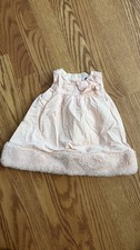 Janie And Jack Blush Pink Corduroy Sleeveless Dress Baby Size 3 to 6Months