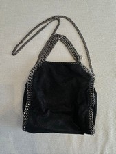 Stella McCartney Falabella Mini Tote Bag Shoulder Bag Eco Leather Black Auth
