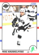 1990-91 Score American #227 Mike Krushelnyski