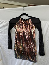 Multicolor Sequin Dance Costume, Child Medium
