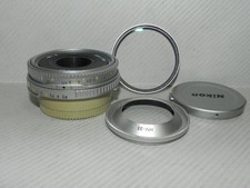 Nikon Ai s Nikkor 45mm f 2.8 P Silver Manual Focus Lens with Hood Tested Works