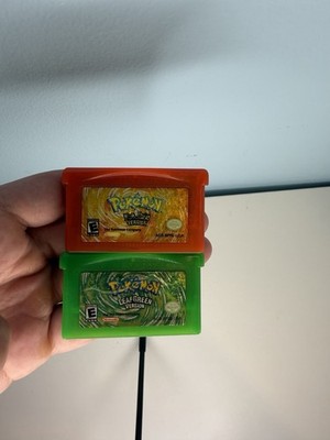 Pokemon Fire Red And Leafgreen Game Lot Nintendo Game Boy Advance GBA Authentic