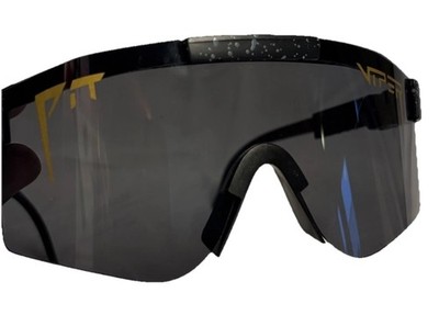 PIT VIPER The Cosmos Exec Black with Blue Splatter Sunglasses