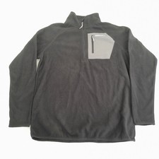 KARRIMOR KS-150 Fleece Pullover Medium Black Men's 1/4 Zip Recycled Polyester