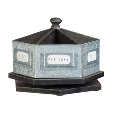 Rae Dunn by Designstyles Rotating Decorative Organizer – Steel Desktop Statio...