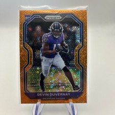 2020 Panini Prizm - Rookie Devin Duvernay #380 Orange Disco Prizm (RC)