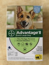 Advantage II Flea drops Treatment for Extra Large Dog Over 55 lbs,6 Doses