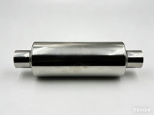 2 Inletoutlet Exhaust Resonator Muffler Stainless Steel Universal