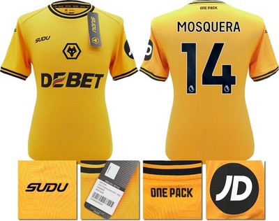 NEU MIT ETIKETT 2024 2025 WÖLFE SUDU HEIMTRIKOT MOSQUERA 14 XXL