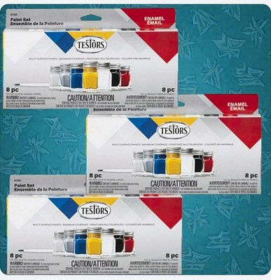 3 Packs Testors Gloss Assorted Hobby Paint 0.25 oz SKU: 95822 MFR: 9115X