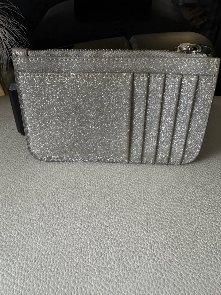 Balenciaga 硬币盒卡套亮片银色 — 第 2/4 张图片