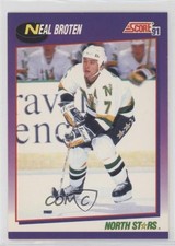 1991-92 Score American Neal Broten #280 0qf4