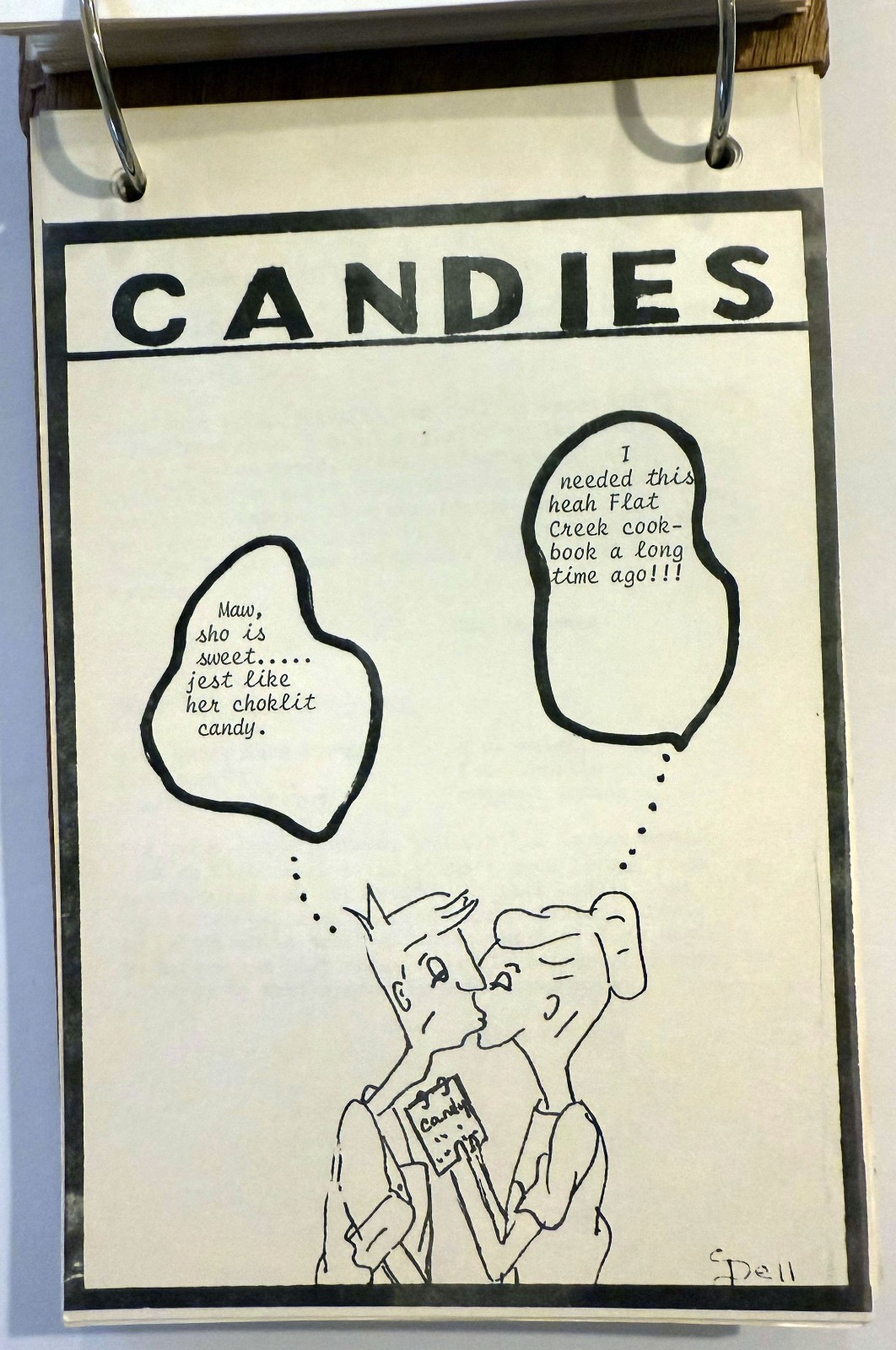 Flat Creek Baptist Church Vintage Handmade Country Community Cookbook Georgia