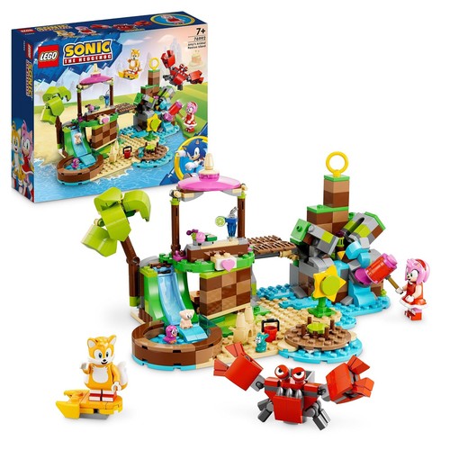 LEGO Sonic the Hedgehog Amy's Animal Rescue Island Playset, Buildable Toy with 6