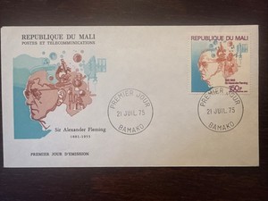 MALI FDC COVER 1975 YEAR FLEMING PENICILLIN ANTIBIOTICS HEALTH MEDICINE STAMPS