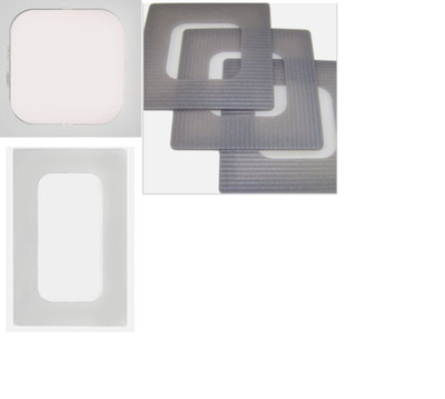 Kopp Tapetenschutz Lichtschalter Wandschutz Tapetenschoner transparent geriffelt