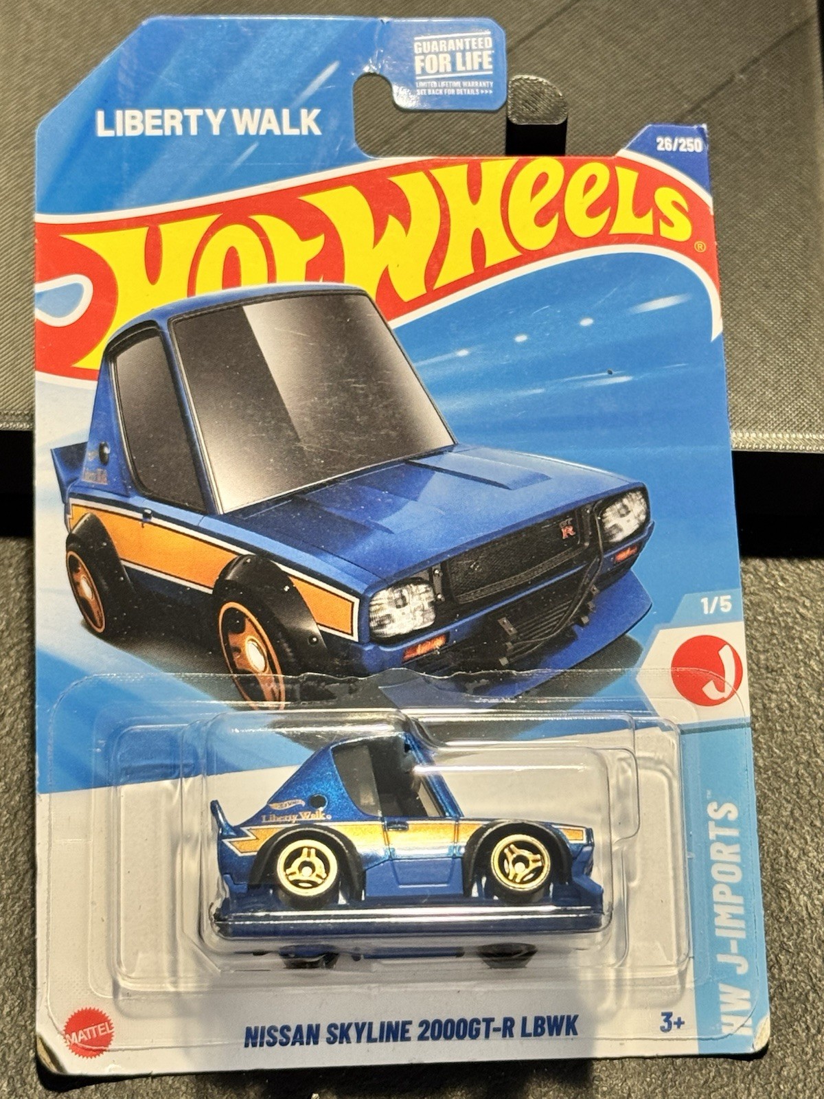 Hot Wheels Nissan Skyline 2000GT-R LBWK Blue 26/250 HW J-Imports New