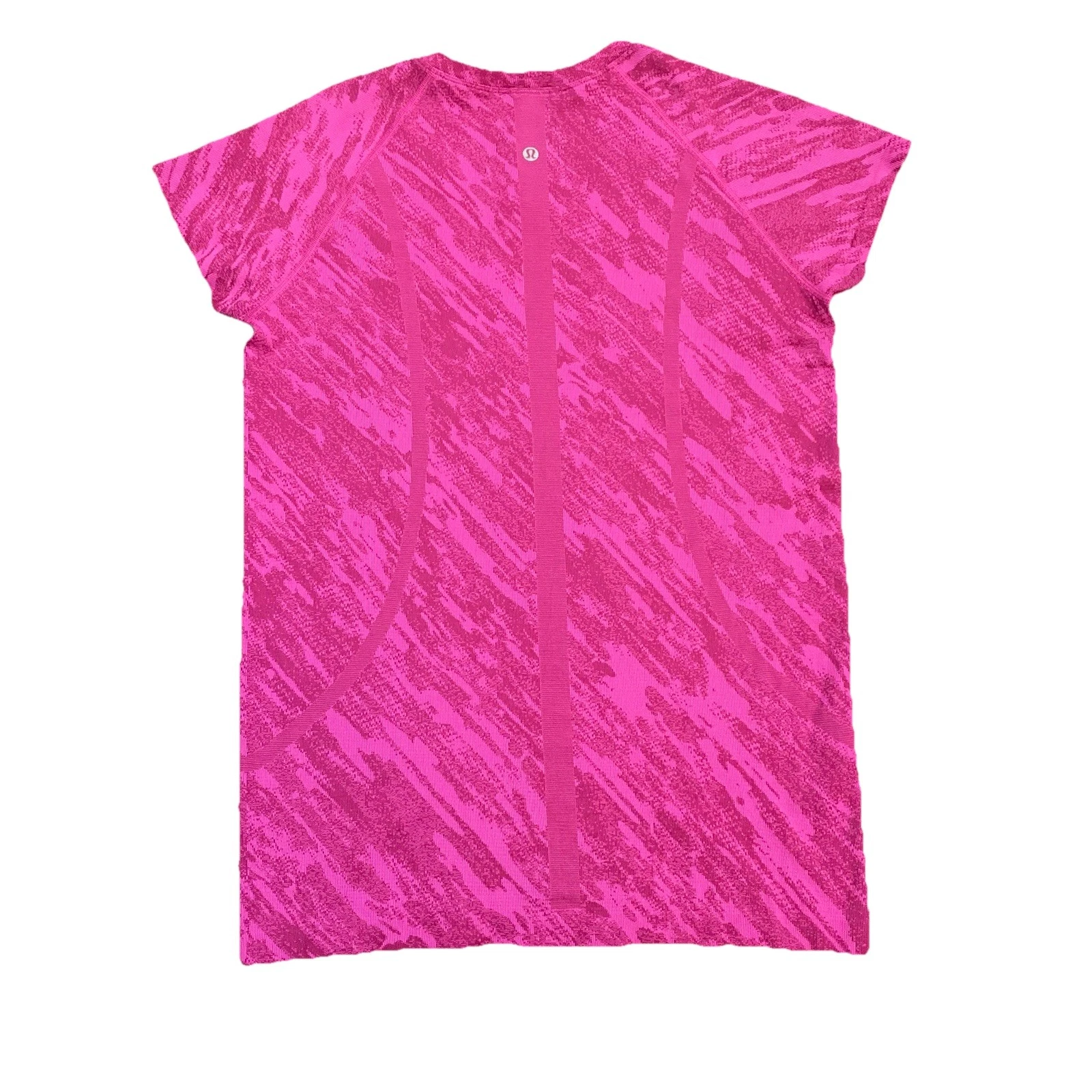 lululemon swiftly tech 2.0 mesh camo raspberry shirt