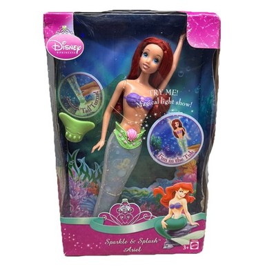 Rare 2008 Disney Princess The Little Mermaid Sparkle & Splash Ariel TLC Box