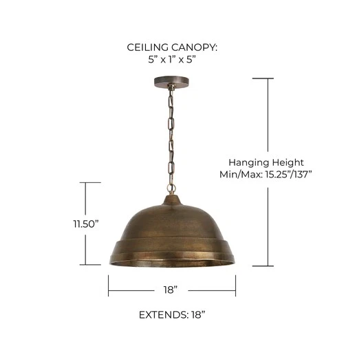 Capital Lighting 330311 Sedona 1 Light 18"W Pendant - Picture 3 of 13