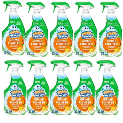 #ad SALE 10 PACK Scrubbing Bubbles Bathroom Grime Fighter 32 Fluid ounce $53.22