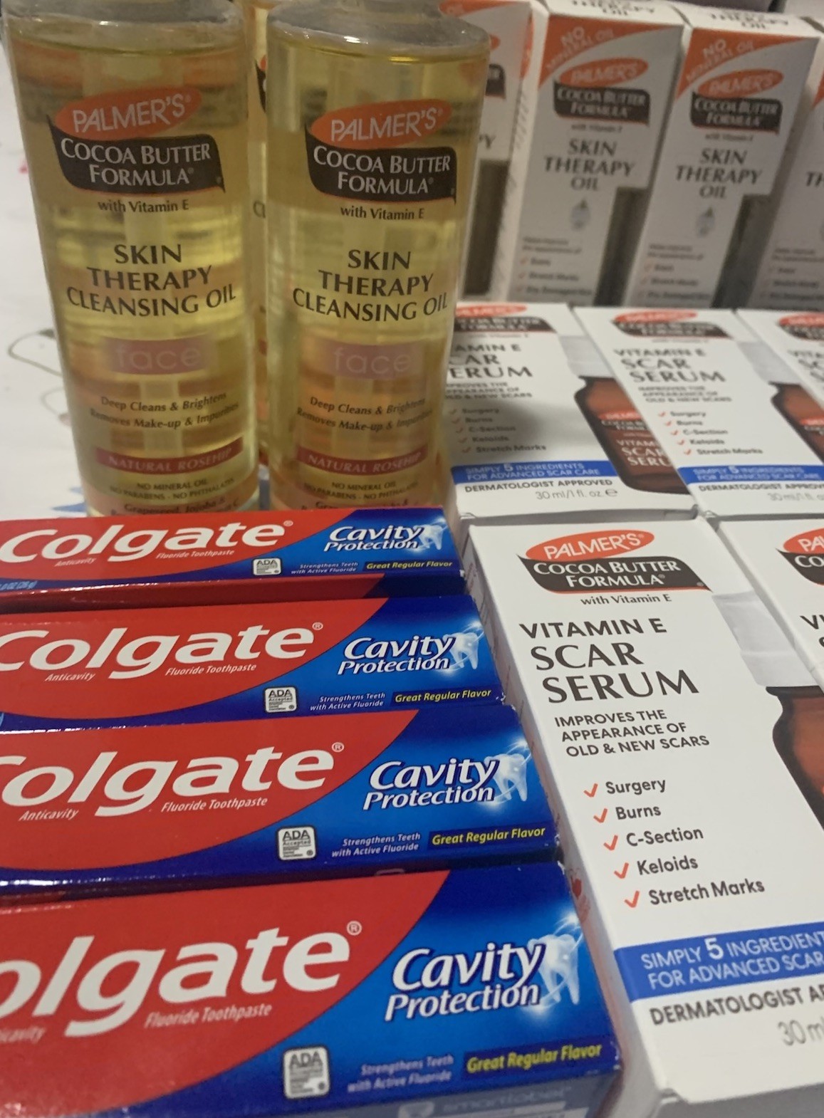 Palmer&rsquo;s Skin Therapy Oil & Scar Serum Lot + Colgate Bundl